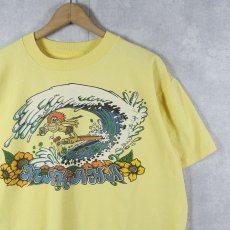 画像1: 80's J.C. BATES "MAKAHA" サーフイラスト プリントTシャツ (1)