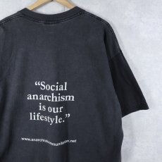 画像2: The Anarchist Communitarian Network メッセージプリントTシャツ BLACK XL (2)