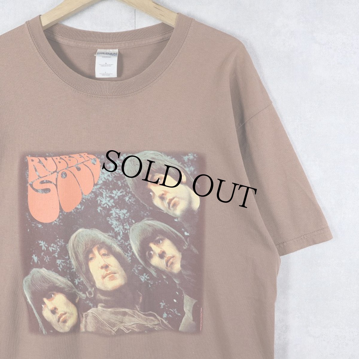 画像1: THE BEATLES "RUBBER SOUL" ロックバンドアルバムTシャツ L (1)