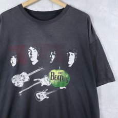画像1: THE BEATLESロックバンドプリントTシャツ BLACK (1)