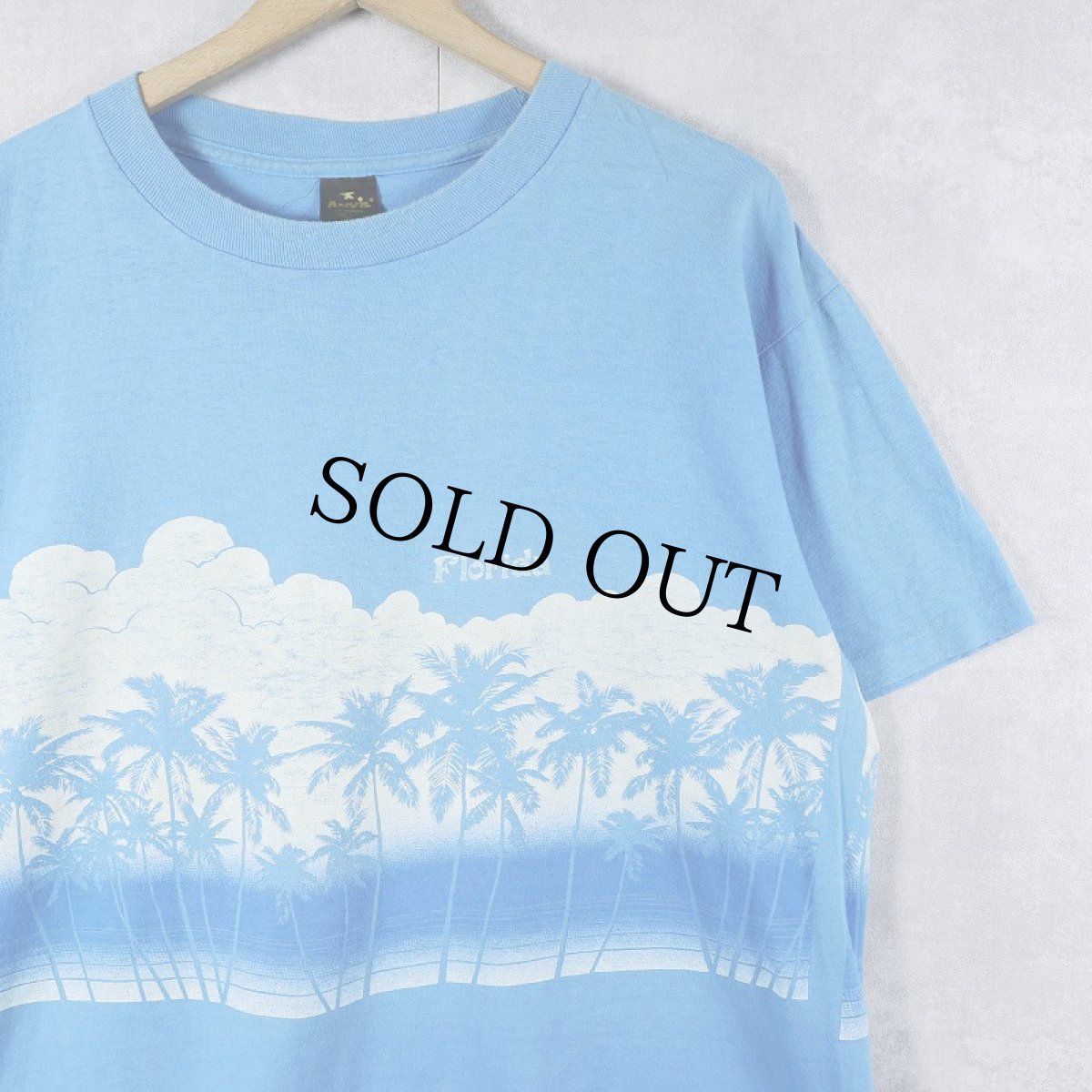 画像1: 80's USA製 "Florida" プリントTシャツ XL (1)