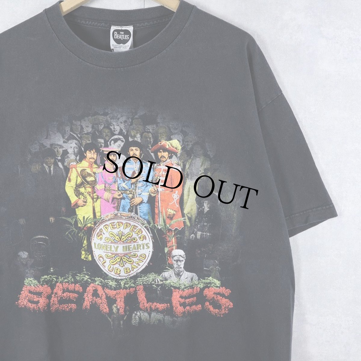 画像1: 2000's THE BEATLES "Sgt Pepper's Lonely Hearts Club Band" ロックバンドTシャツ BLACK XL (1)