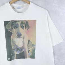 画像1: 90's IAMS COMPANY USA製 犬イラストプリントTシャツ L (1)