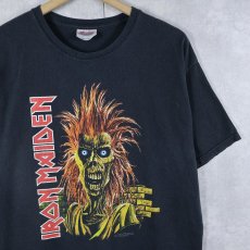 画像1: 2000's IRON MAIDEN ヘヴィメタルバンドプリントTシャツ BLACK L (1)