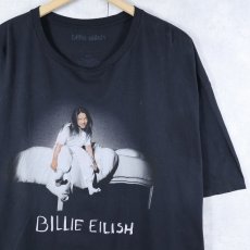 画像1: Billie Eilish "When We All Fall Asleep, Where Do We Go?" ミュージシャンフォトプリントTシャツ BLACK XL (1)