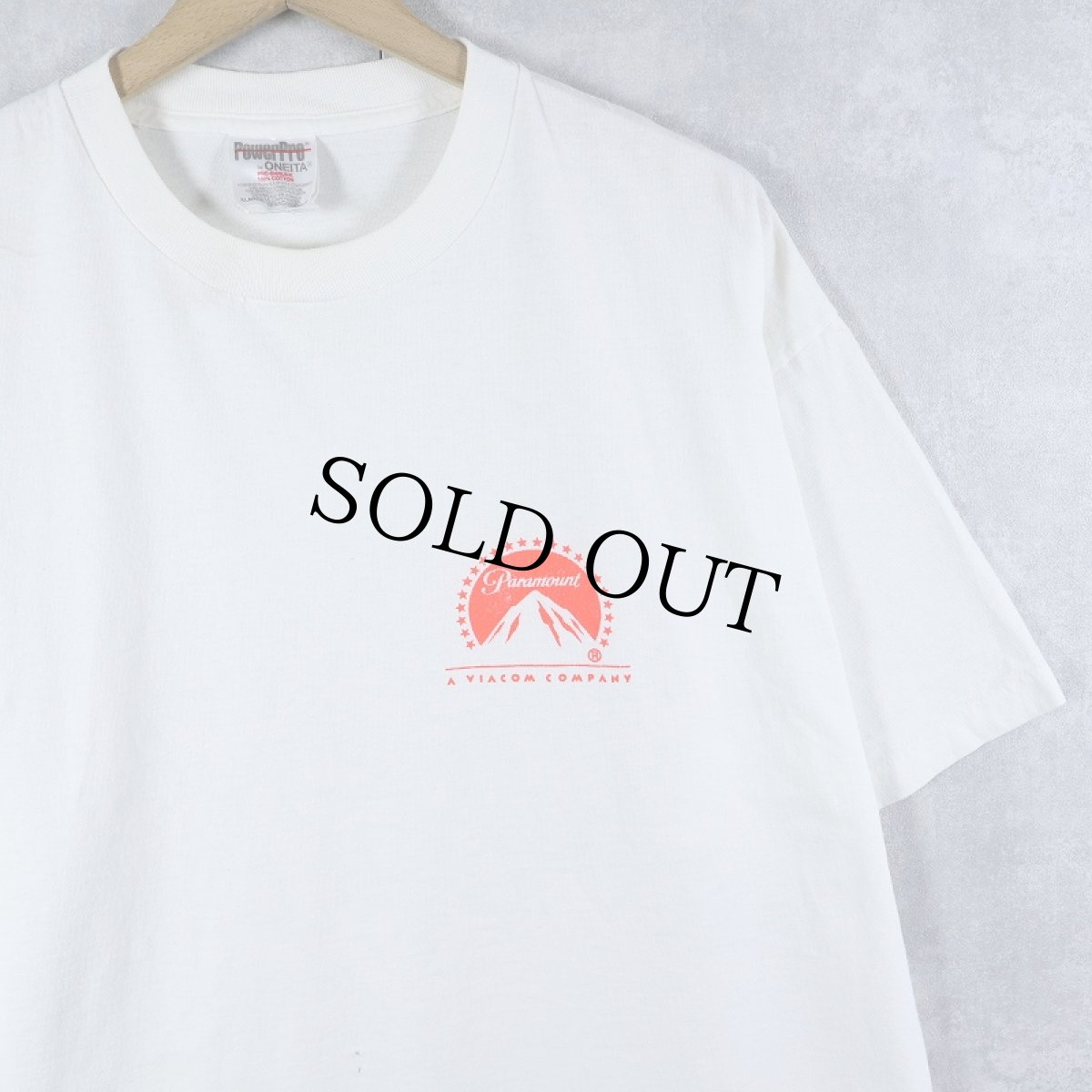 画像1: 90's Paramount 映画製作会社 ロゴプリントTシャツ XL (1)