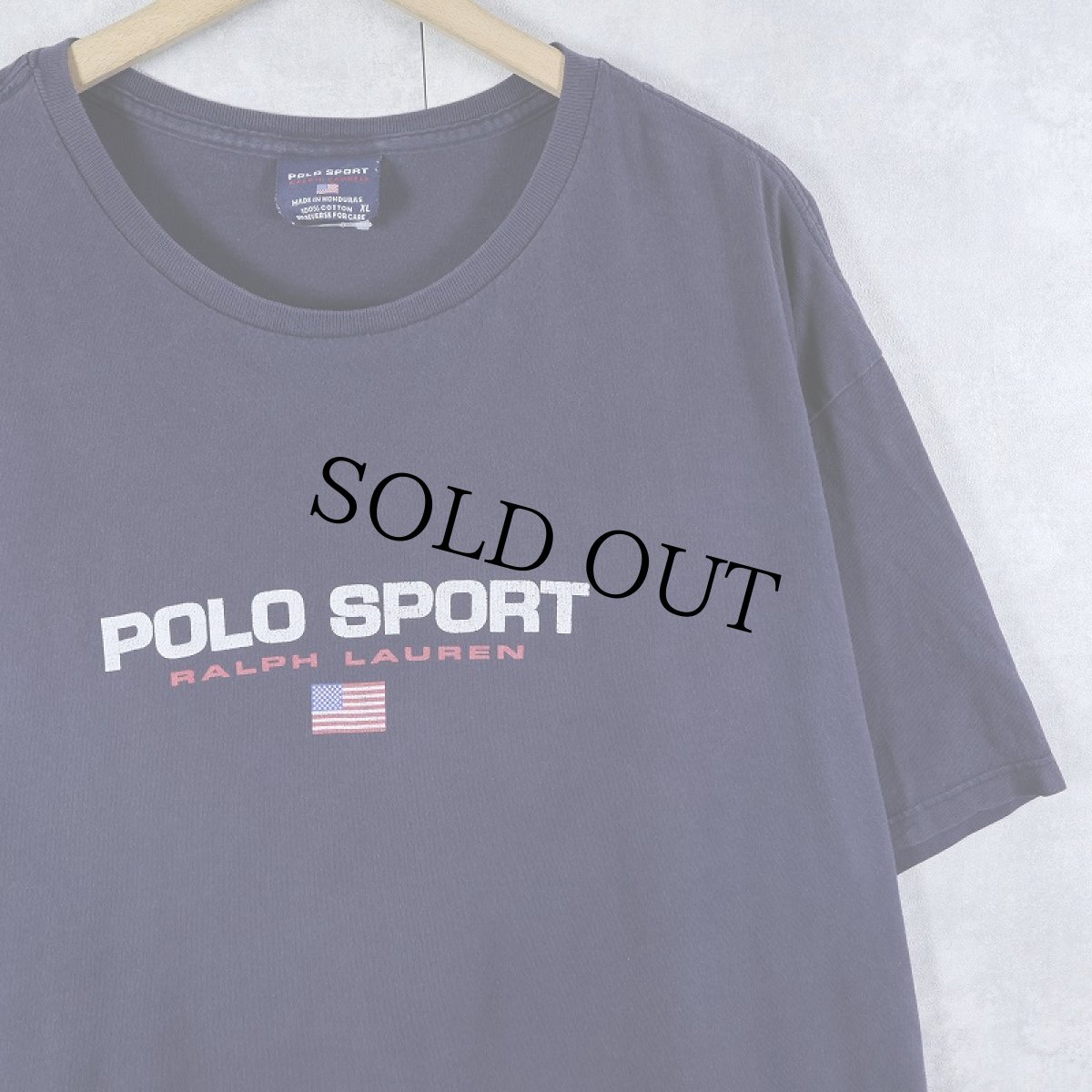 画像1: 90's POLO SPORT Ralph Lauren ロゴプリントTシャツ NAVY XL (1)