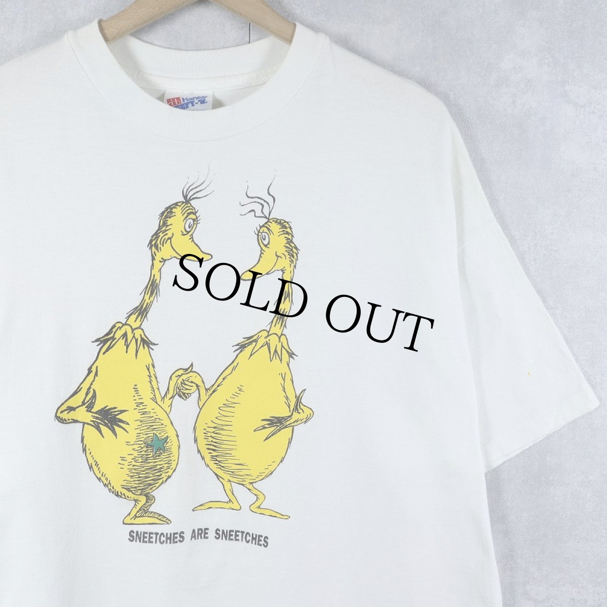 画像1: 90's Dr.Seuss USA製 "SNEETCHES ARE SNEETCHES" キャラクタープリントTシャツ XL (1)