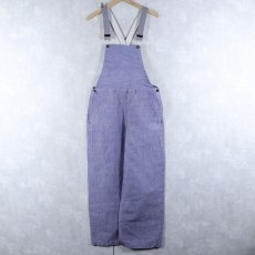 画像3: 50's FRENCH MILITARY オーバーオールカスタム リネンセーラーパンツ "ワンウォッシュ" DEADSTOCK 【W32 L28】 (3)