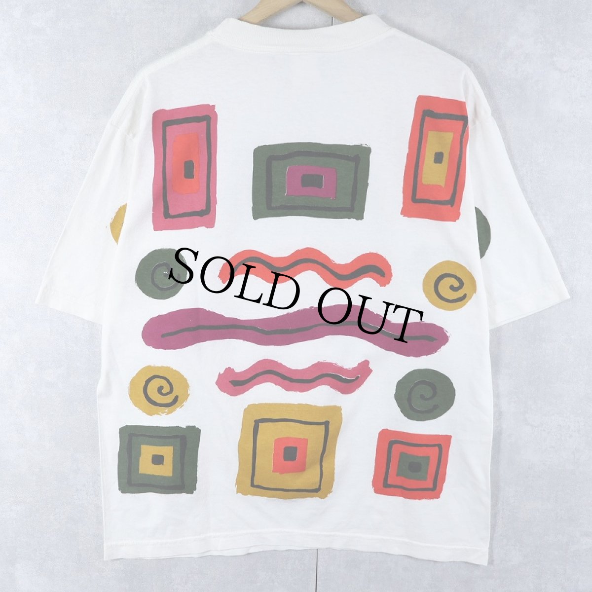 画像2: 90's California Connection, Inc. USA製 大判アートプリントTシャツ L (2)