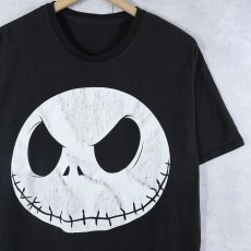 画像1: The Nightmare Before Christmas "Jack Skellington" キャラクタープリントTシャツ BLACK (1)