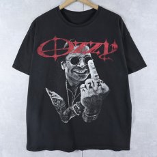 画像1: Ozzy Osbourne ヘヴィメタル ミュージシャンプリントTシャツ BLACK  (1)