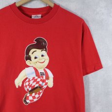 画像1: 2000's BIG BOY USA製 レストランチェーン キャラクタープリントTシャツ M (1)