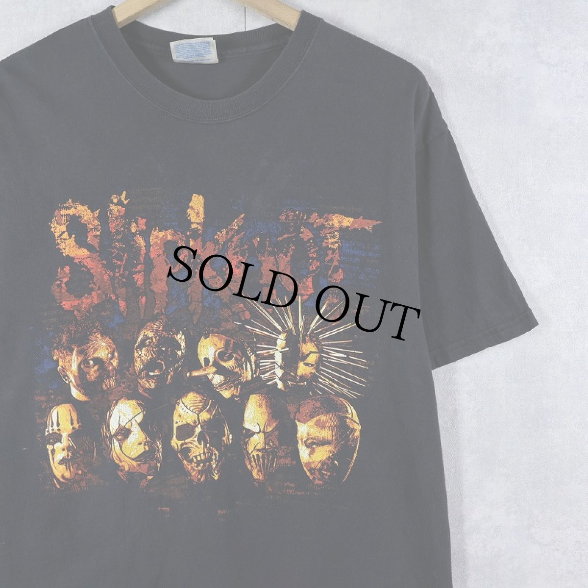 画像1: Slipknot ヘヴィメタルバンドTシャツ BLACK M (1)