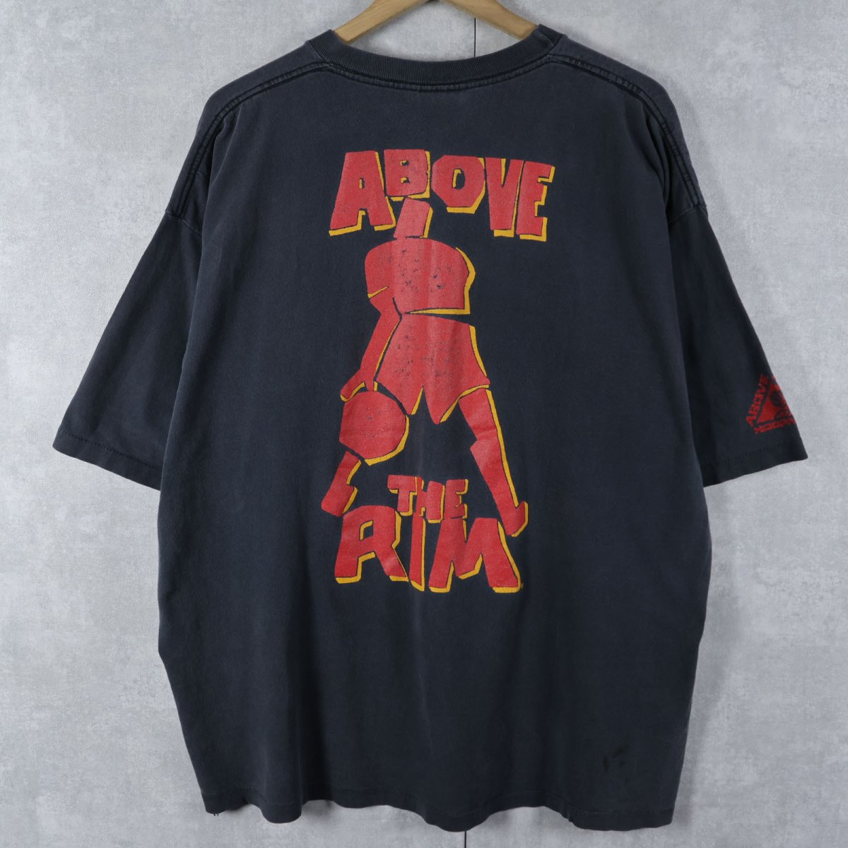 画像1: 90's Above the Rim USA製 映画プリントTシャツ BLACK XXL (1)