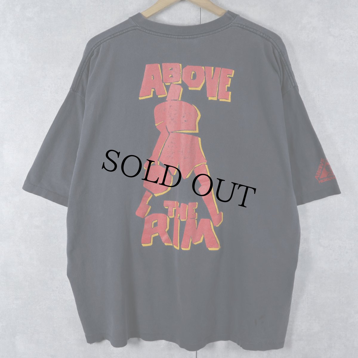 画像1: 90's Above the Rim USA製 プリントTシャツ BLACK XXL (1)