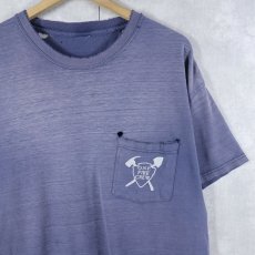 画像1: UNKNOWN ”Ο.Ν.Ρ. FIRE CREW" 消防チーム プリントTシャツ NAVY (1)