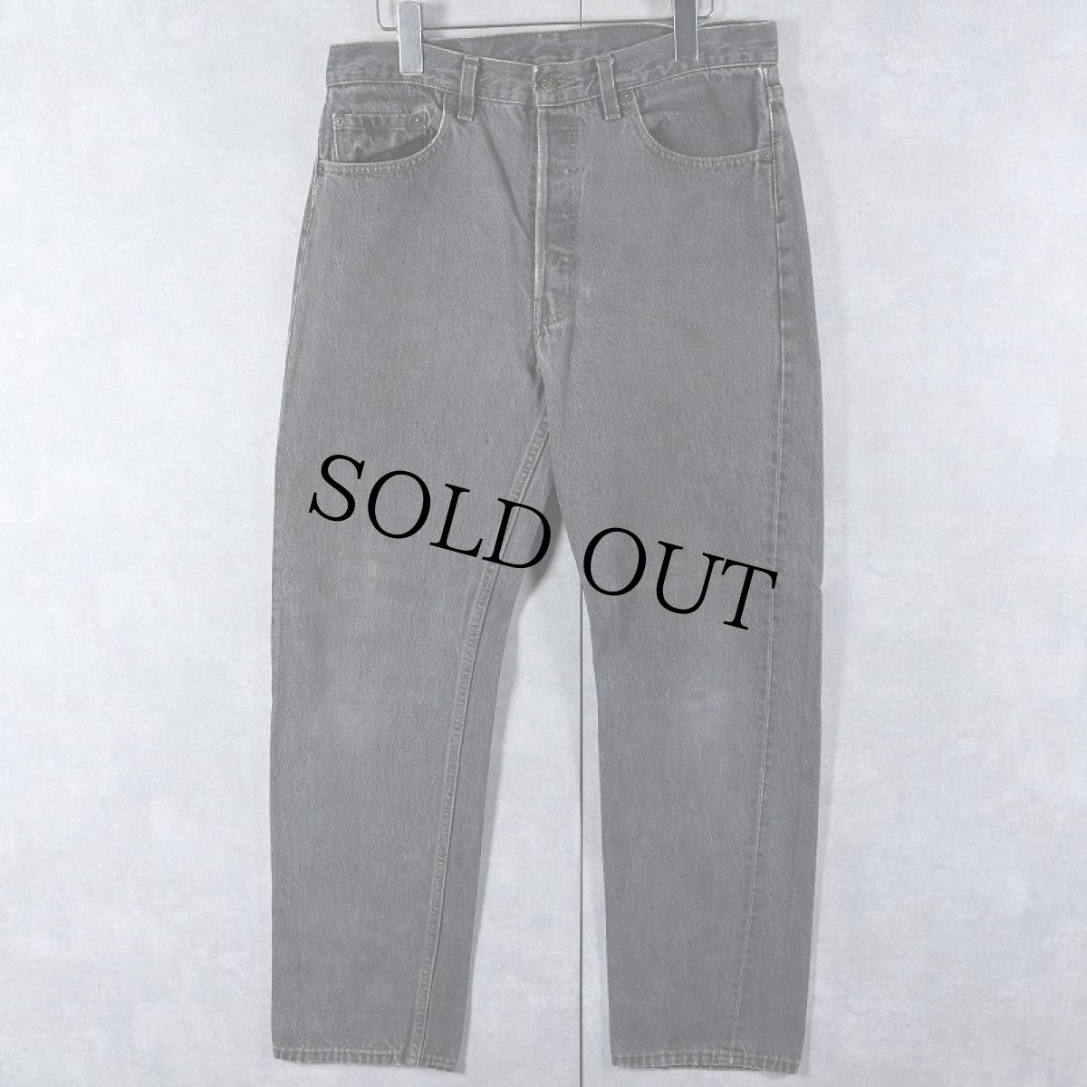 画像3: 80's Levi's 501-0658 USA製 先染め ブラックデニムパンツ W31 (3)