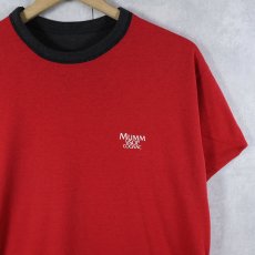 画像2: 80〜90's USA製 "MUMM VSOP COGNAC" ダブルフェイス リバーシブルTシャツ BLACK (2)