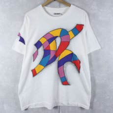 画像1: 90's SOFTOUCH BY SUSAN FIXEL 大判 イラストプリントTシャツ  (1)