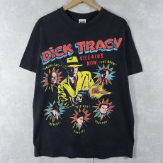 画像1: 90's DICK TRACY USA製 キャラクタープリントTシャツ BLACK L (1)