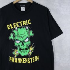 画像1: ELECTRIC FRANKENSTEIN ガレージパンクバンドプリントTシャツ BLACK L (1)