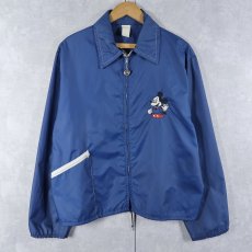 画像1: 70's Weather Tamer "MICKEY MOUSE" 刺繡入り ナイロンジップジャケット L (1)