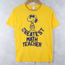 画像1: 70〜80's SNOOPY "JOE COOL" キャラクタープリントTシャツ L (1)