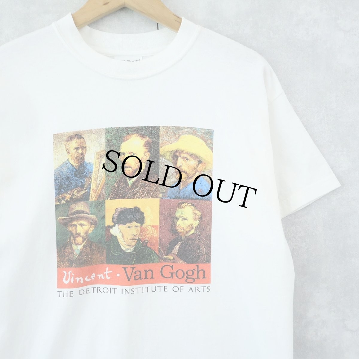 画像1: The Detroit Institute of Arts "Vincent Van Gogh" アートプリントTシャツ M (1)