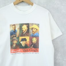 画像1: The Detroit Institute of Arts "Vincent Van Gogh" アートプリントTシャツ M (1)