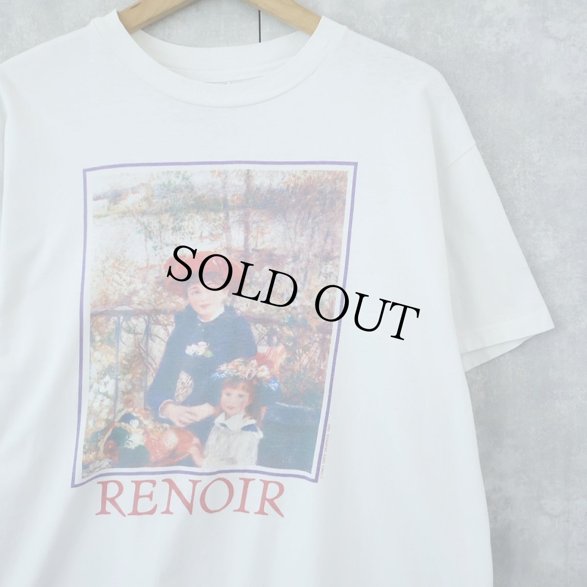 画像1: 90's Renoir "Two Sisters" アートプリントTシャツ L (1)