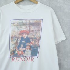 画像1: 90's Renoir "Two Sisters" アートプリントTシャツ L (1)