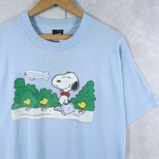 画像1: 90's SNOOPY USA製 "GET MET. IT PAYS." キャラクタープリントTシャツ XL (1)