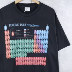 画像1: 2000's "PERIODIC TABLE Of The Elements" 周期表プリントTシャツ BLACK XL (1)