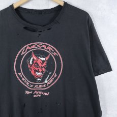 画像1: Devil's Slide Rid "レッドデビル" サイクリングイベントプリントTシャツ BLACK  (1)