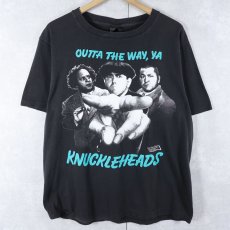 画像1: 90's The Three Stooges USA製 "OUTTA THE WAY,YA" コメディアンプリントTシャツ BLACK L (1)