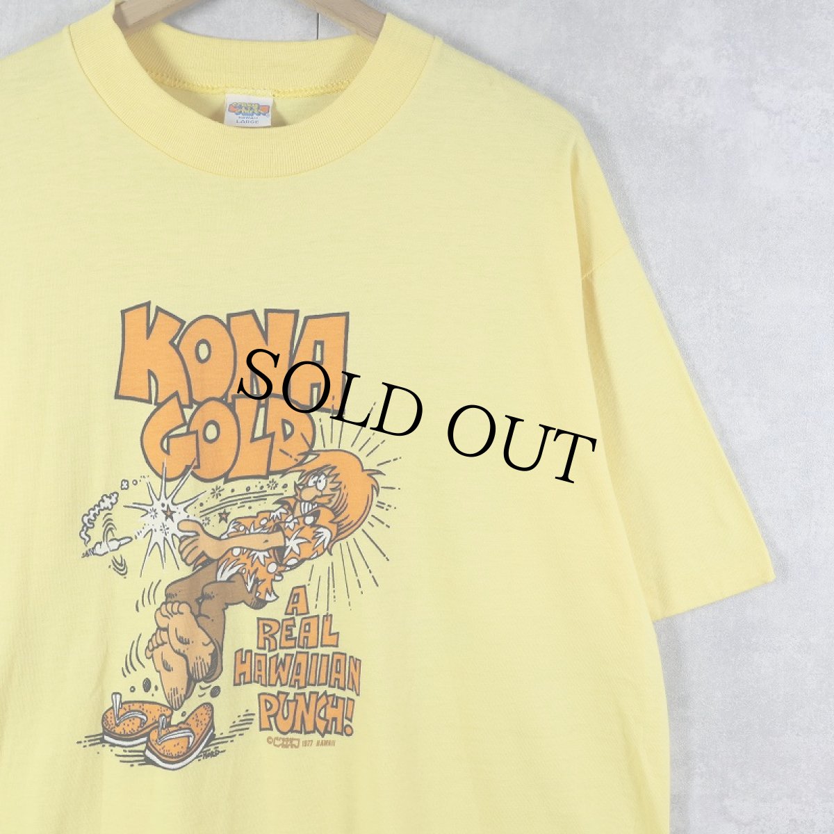 画像1: 70's "KONA GOLD" イラストプリントTシャツ L (1)