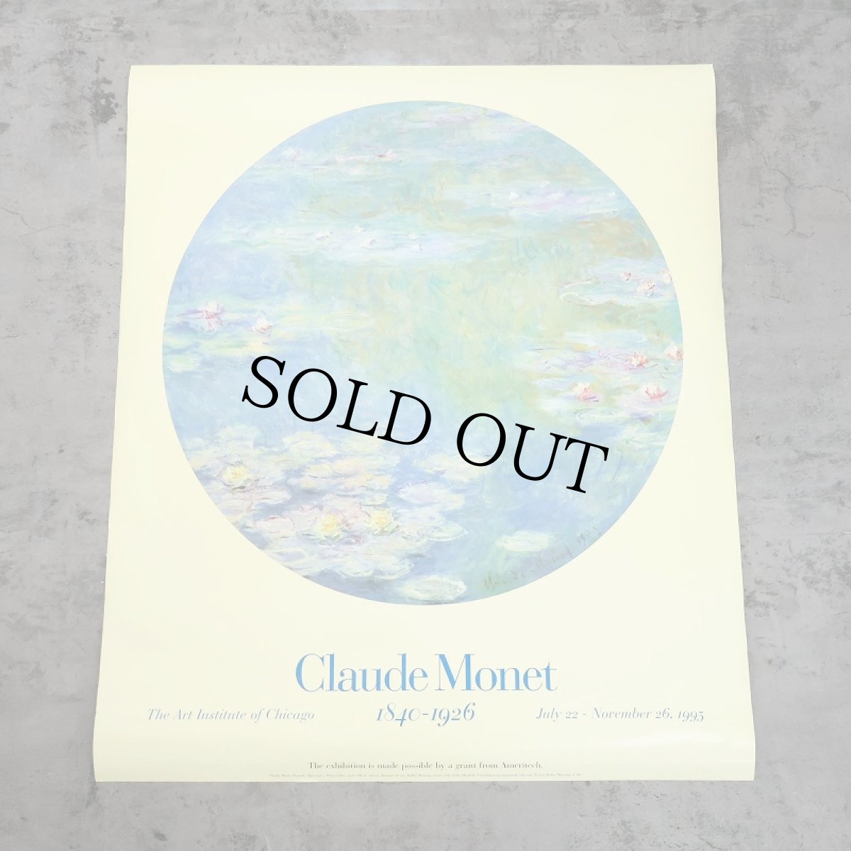 画像1: 90's Claude Monet "Water Lilies" Poster (1)