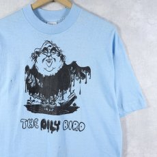 画像1: 70's USA製 "THE OILY BIRD" イラストプリントTシャツ L (1)