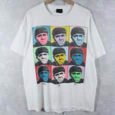 画像1: 90's The Three Stooges USA製 "moe" アートパロディ コメディアンプリントTシャツ XL (1)