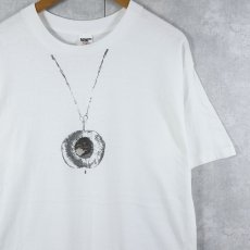 画像1: 80〜90's Collegiate Pacific USA製 ペンダントデザイン プリントTシャツ XL  (1)