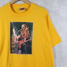 画像1: 70's Frank Zappa USA製 ミュージシャン ラメプリントTシャツ XL (1)