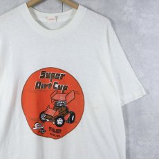 画像1: 70's USA製 "Super Dirt Cup" ダートトラックレース プリントTシャツ XL (1)