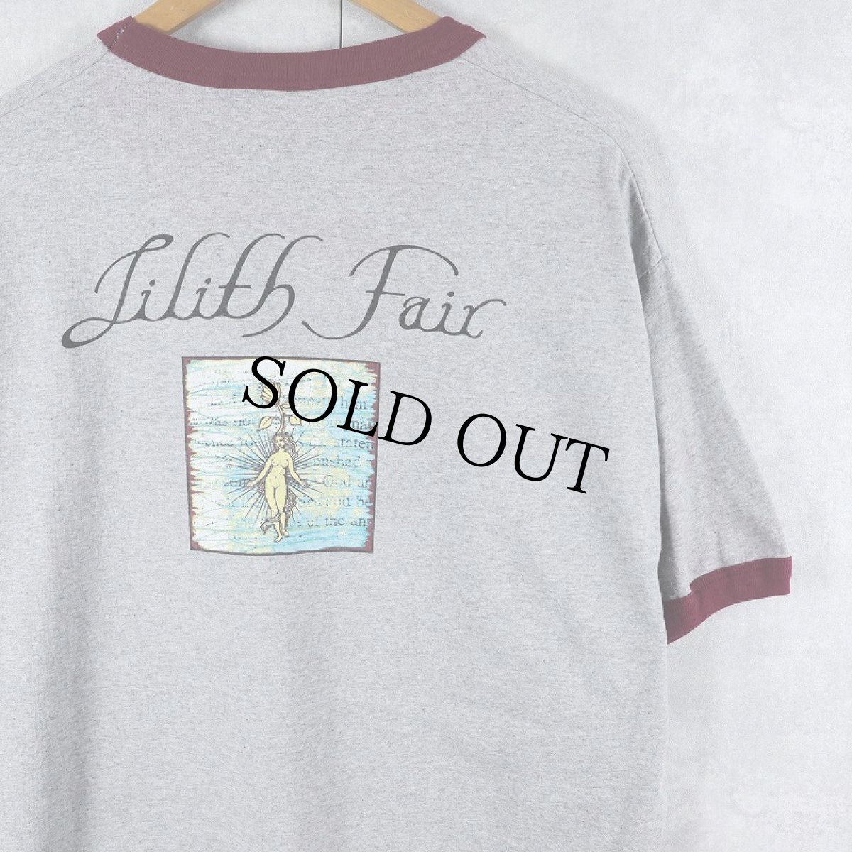 画像1: 90's Lilith Fair CANADA製 ミュージックフェスティバル プリントリンガーTシャツ XL (1)