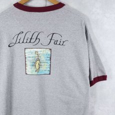 画像1: 90's Lilith Fair CANADA製 ミュージックフェスティバル プリントリンガーTシャツ XL (1)
