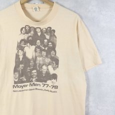 画像1: 70's USA製 "Moyer Men 77-78" プリントTシャツ L (1)