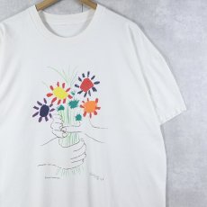 画像1: Pablo Picasso "Le Bouquet de l'amitie" アートプリントTシャツ (1)