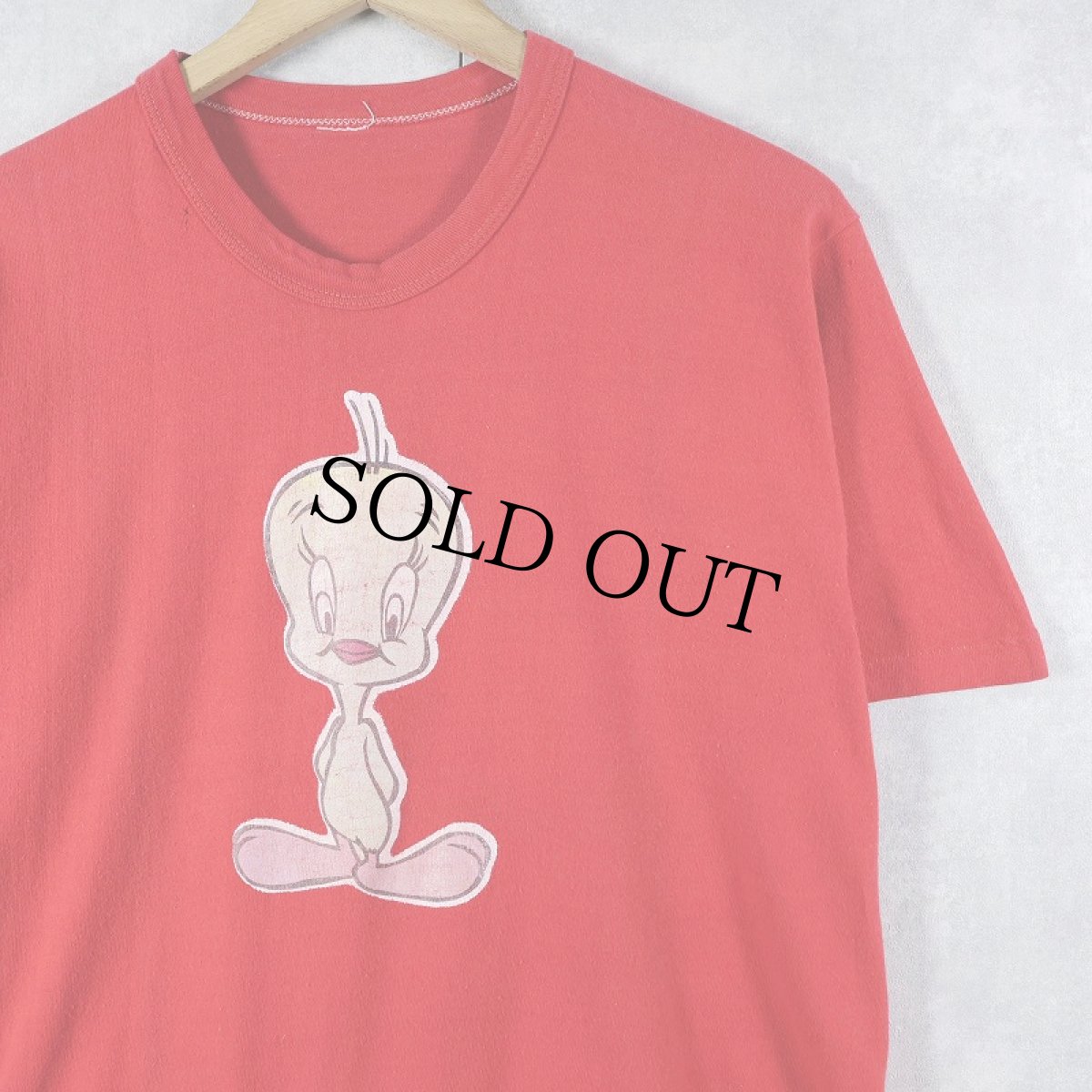 画像1: 【SALE】 80〜90's Tweety キャラクタープリントTシャツ (1)
