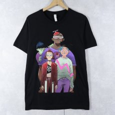 画像1: GORILLAZ "North America Tour" ロックバンドツアーTシャツ BLACK M (1)