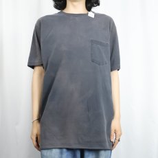画像2: 90's TOWNCRAFT USA製 無地 ポケットTシャツ XL (2)